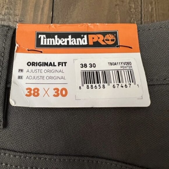 Timberland Pro Gridflex Canvas Gray Work Pants Original Fit - Picture 5 of 7